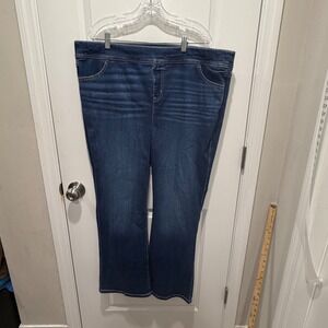 Torrid Womens Slim Bootcut Jeans Super Soft Lean Jean Dark Wash Size 22